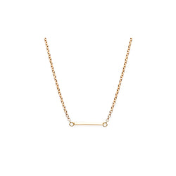 The Classic Bar Necklace 18Ct Gold