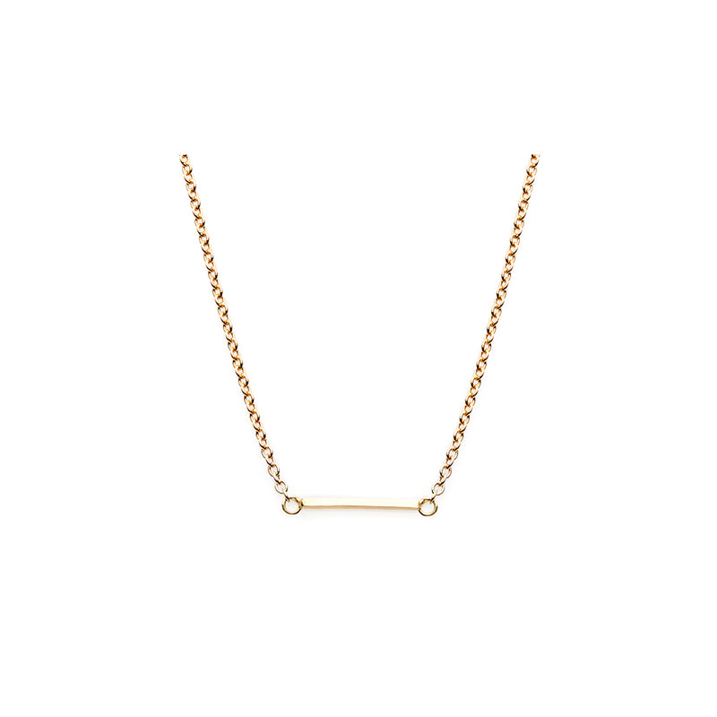The Classic Bar Necklace 18Ct Gold