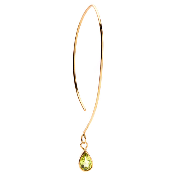 FAVOURITES Essence Earring 18Ct Gold with Peridot